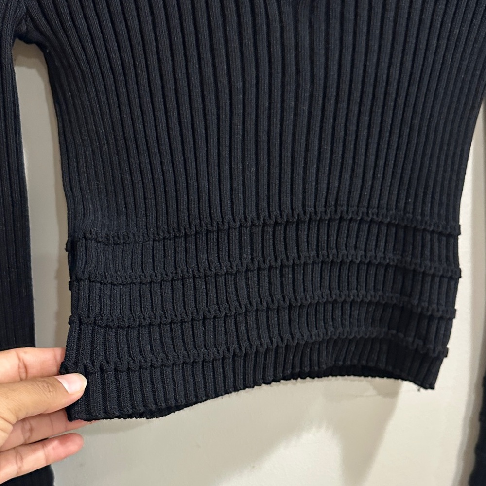Maeve  by Anthropologie Black Knit Top - Picture 5 of 12